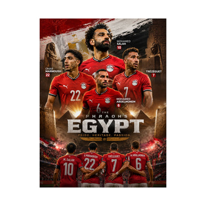 Egypt Soccer "The Pharaohs" Commemorative Wall Art Poster