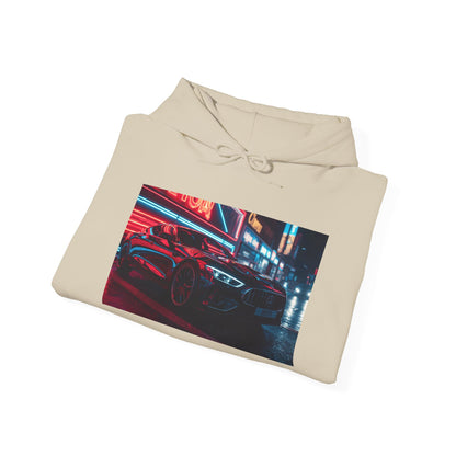 Night Street Car Hoodie Jacket — Retro Cyberpunk Racing Sweatshirt