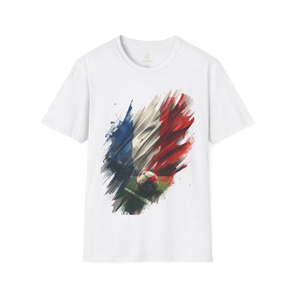France Football French T-Shirt — Abstract Soccer Stadium Design Tee