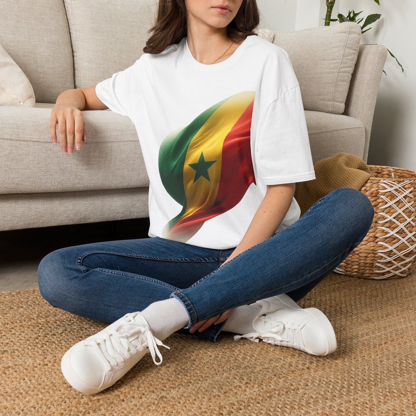 Senegal Waving Flag Soccer Tee Lions of Teranga Pan-African Football Fan T-Shirt