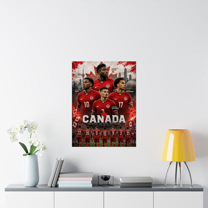 Canada Soccer "One Nation. One Dream." Commemorative Wall Art Poster