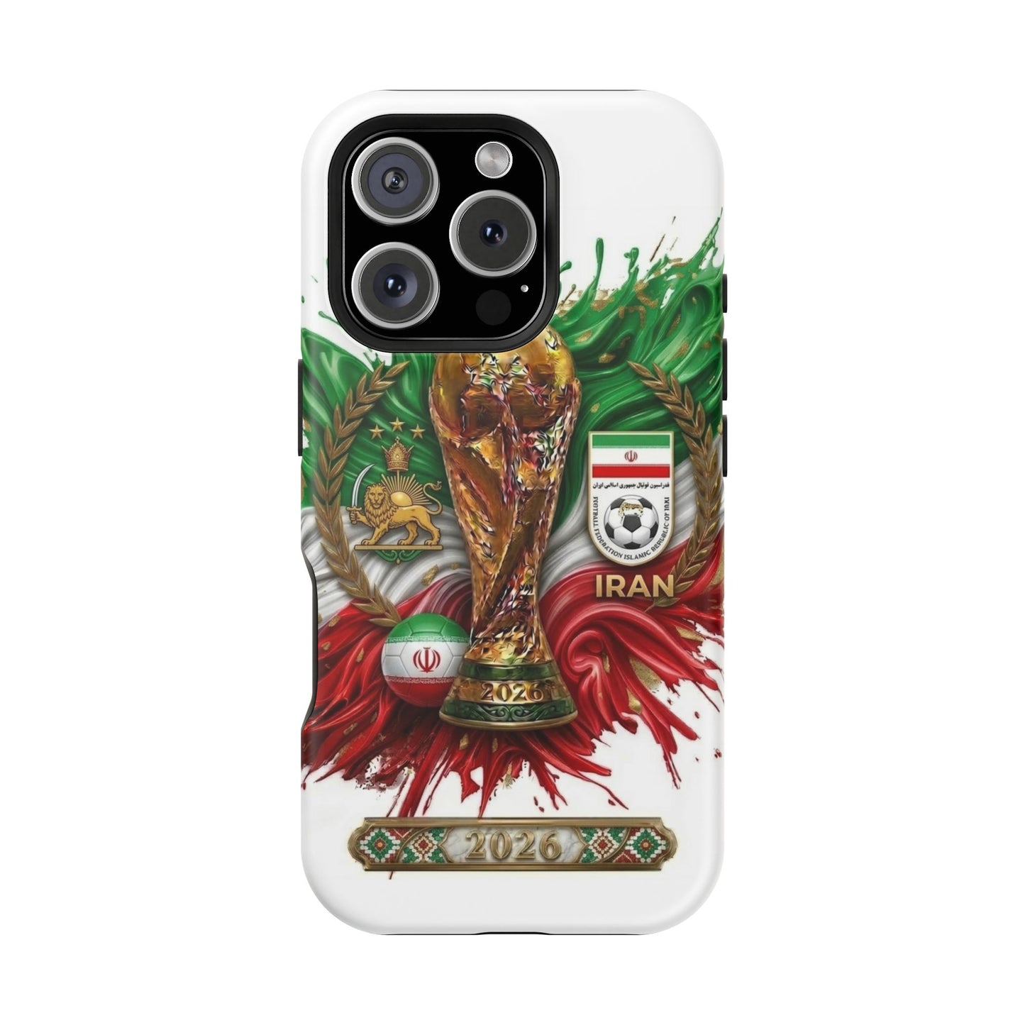 Iran 2026 Soccer Match Day Phone Case — Impact-Resistant Cover