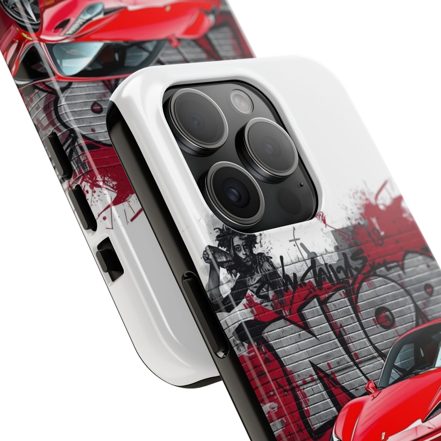 Phone case with a graphic design