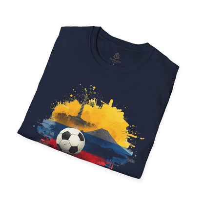 Ecuador Football Pride T-Shirt Quito’s Monument Chimborazo Art Tee