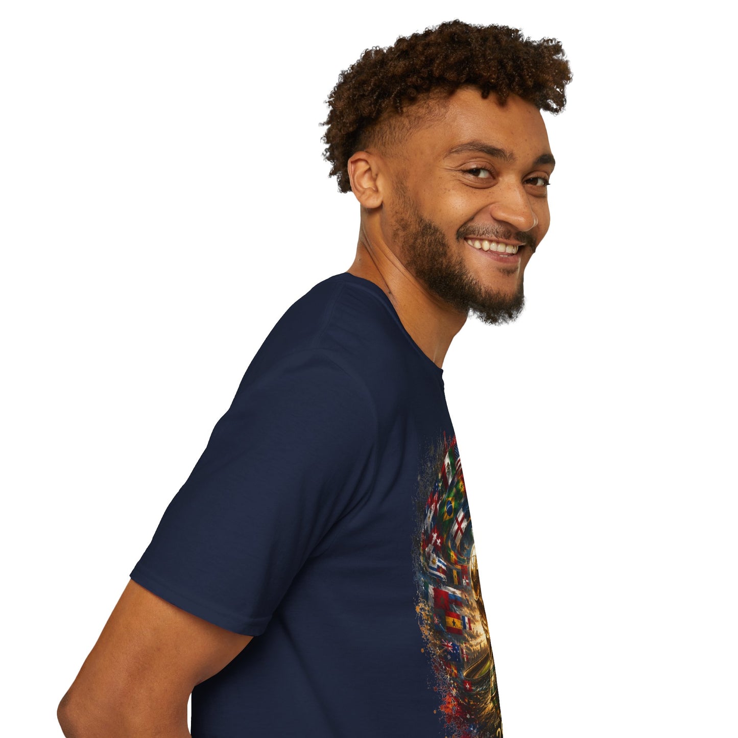 World Cup 2026 Global Flags T-Shirt Cinematic International Flags Fan Tee