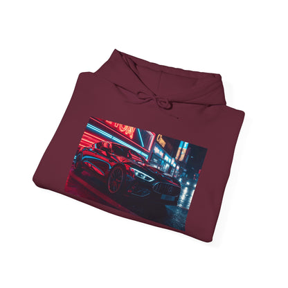 Night Street Car Hoodie Jacket — Retro Cyberpunk Racing Sweatshirt
