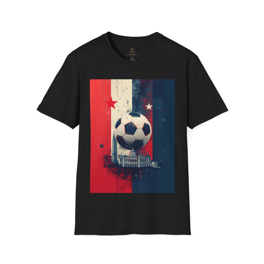 Panama National Football T-shirt Vintage Flag and Historic Panama City Tee