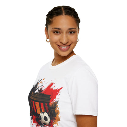 German Football Triumph T-shirt Brandenburg Gate Splatter Art Tee