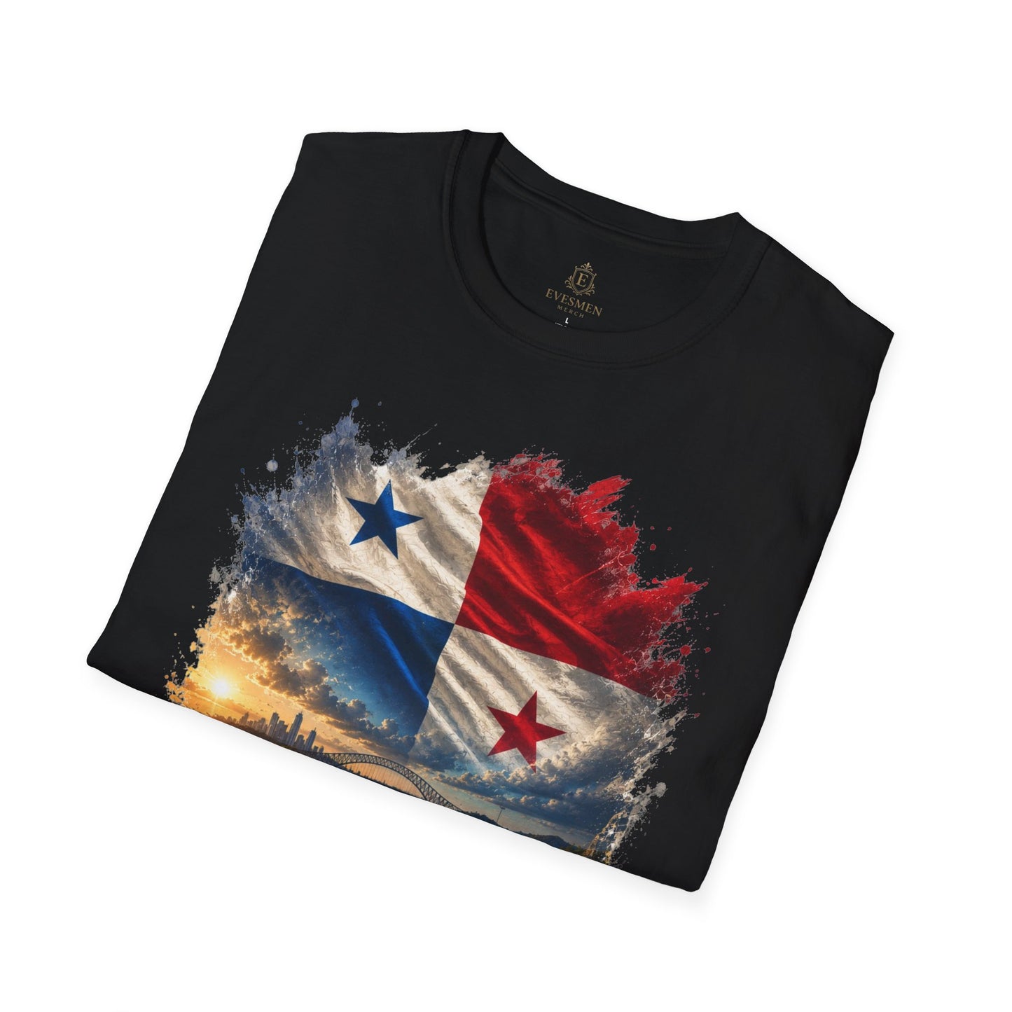 Panama Football Flag Canal Graphic T-Shirt Los Canaleros Soccer Tee