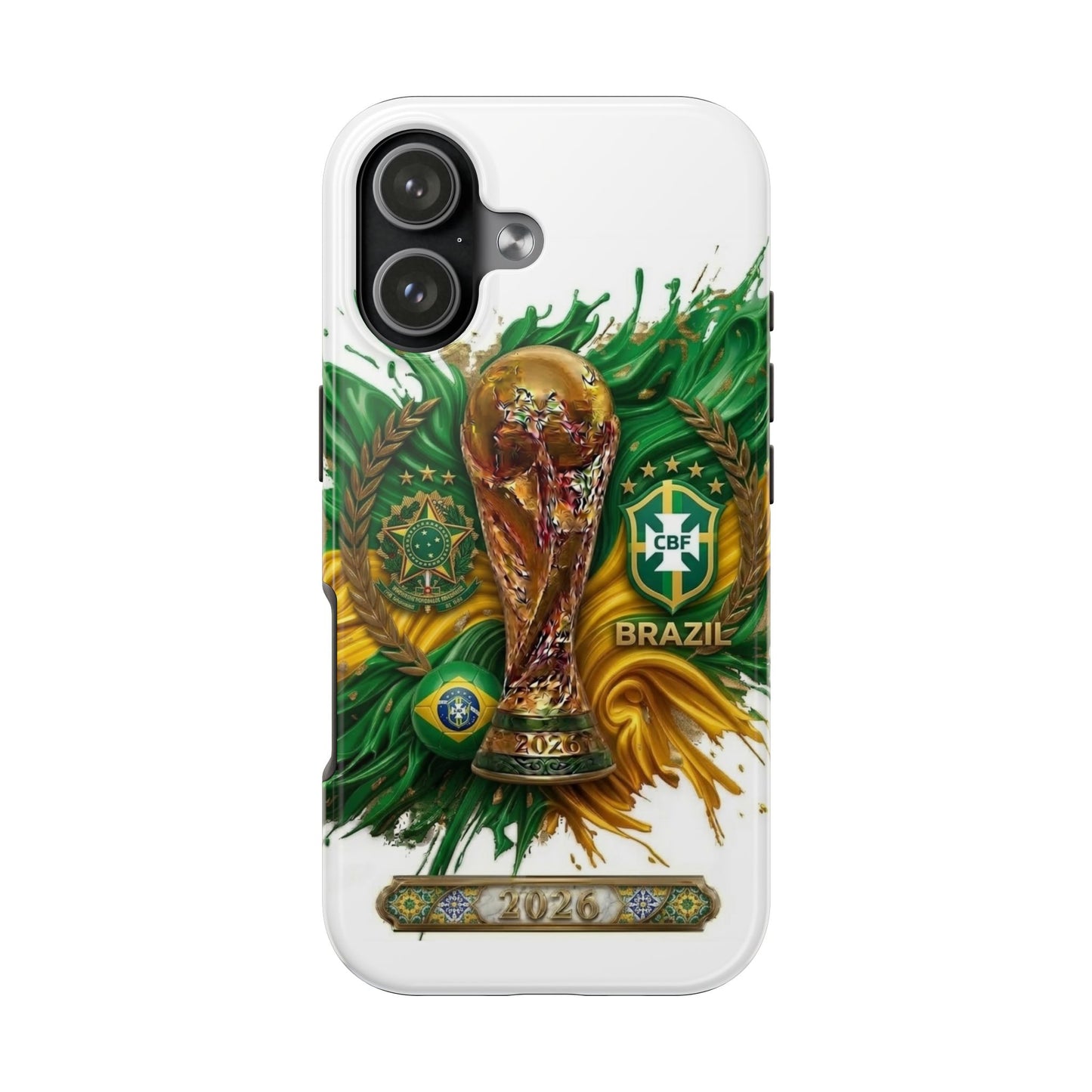 Brazil 2026 Soccer Tough Phone Case — Protective Fan Cover