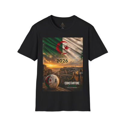 Algeria Football Flag Constantine T-Shirt Fennec Foxes Soccer City of Bridges Tee