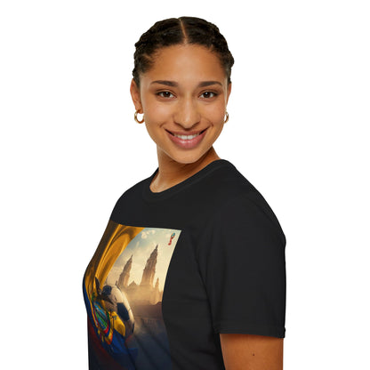 Ecuador Football Graphic T-Shirt Cinematic La Tri Soccer Flag Tee