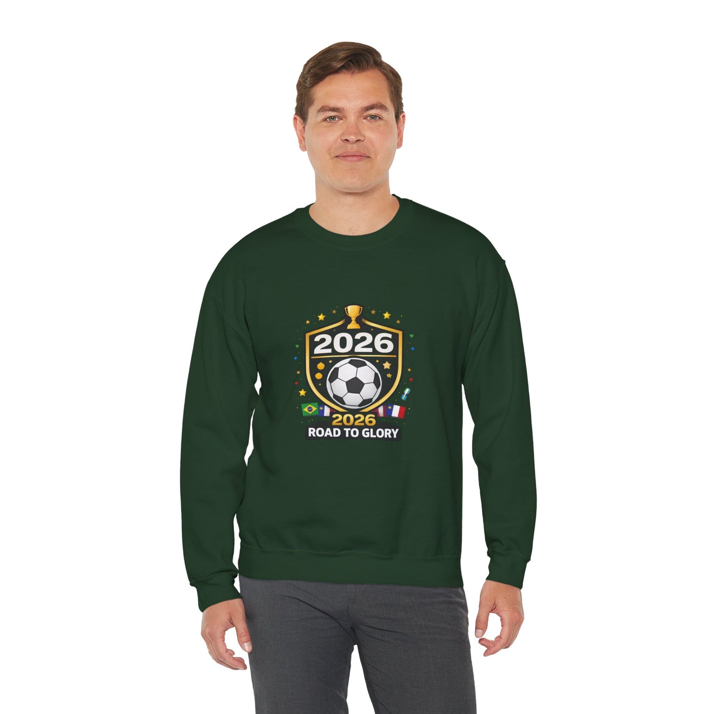 2026 Road to Glory Soccer Match Day Crewneck Sweatshirt