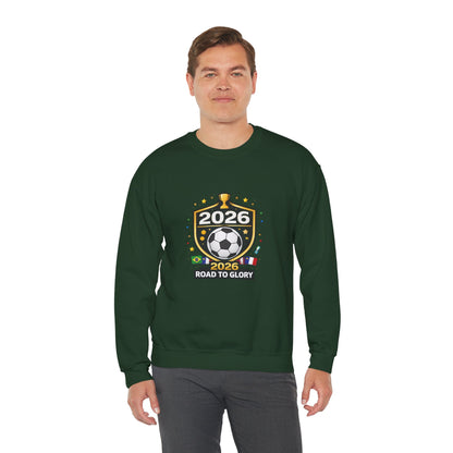 2026 Road to Glory Soccer Match Day Crewneck Sweatshirt