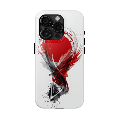 Abstract Red Sun Japanese Design Phone Protective Case