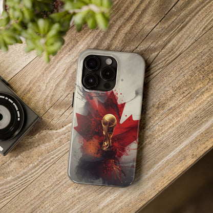 Canada Flag Soccer Fan Phone Protective Case Cover