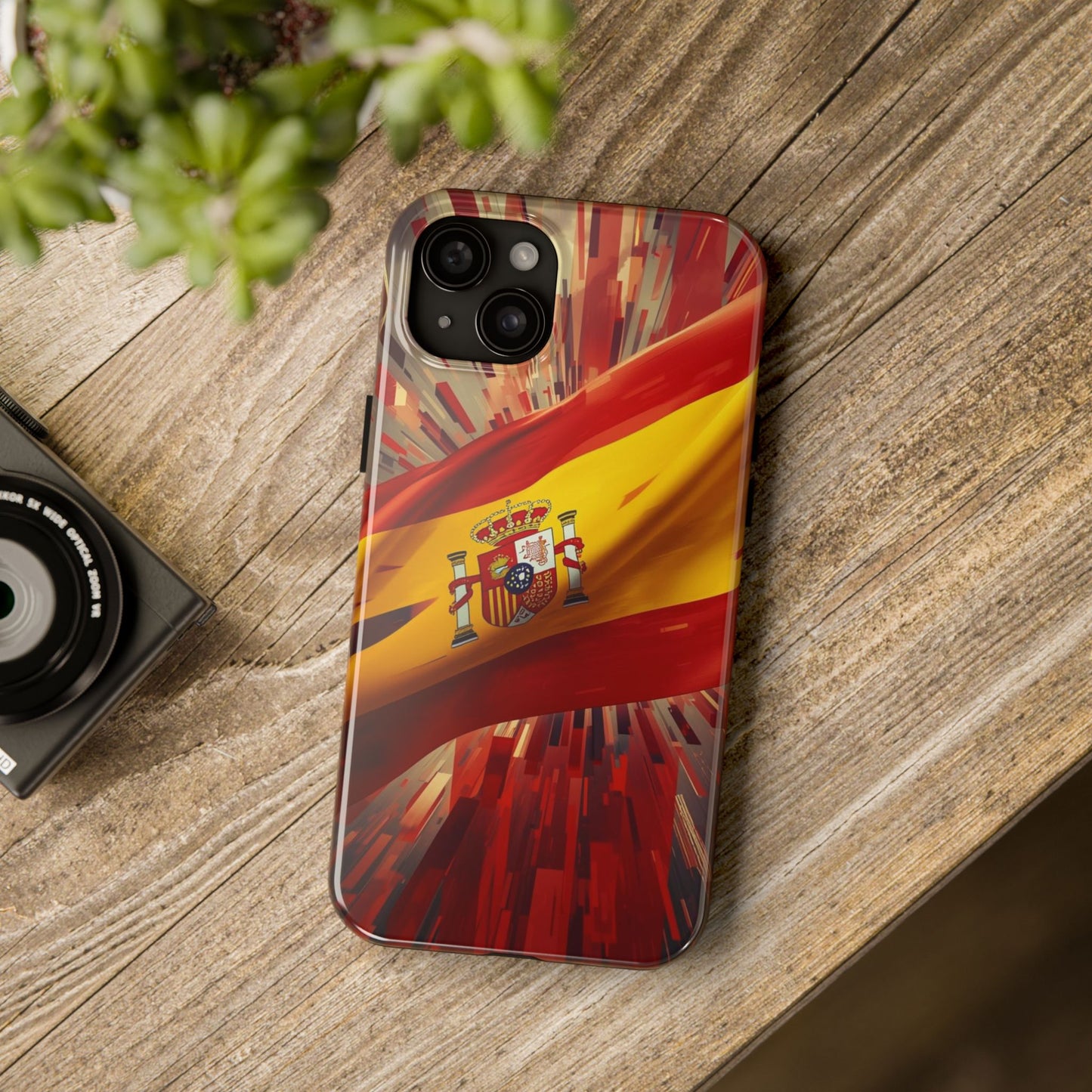 Spanish Flag Tough Phone Case — Shockproof Protective Case with Spain Crest