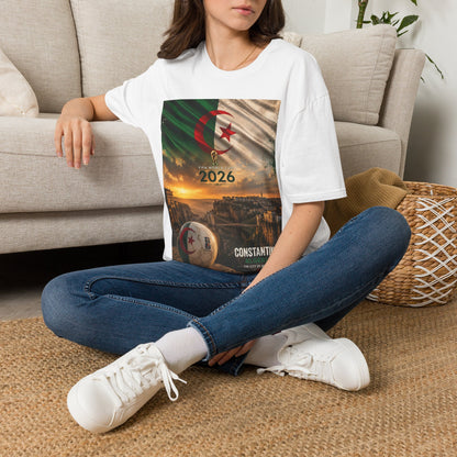 Algeria Football Flag Constantine T-Shirt Fennec Foxes Soccer City of Bridges Tee