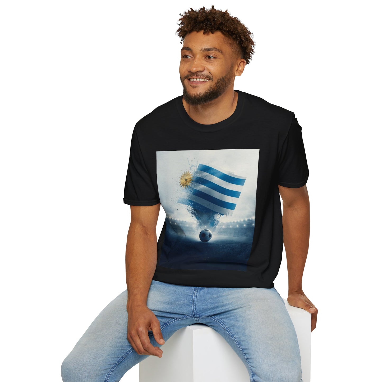 Uruguay Football Flag Epic Stadium T-Shirt – Vintage Soccer Fan Tee
