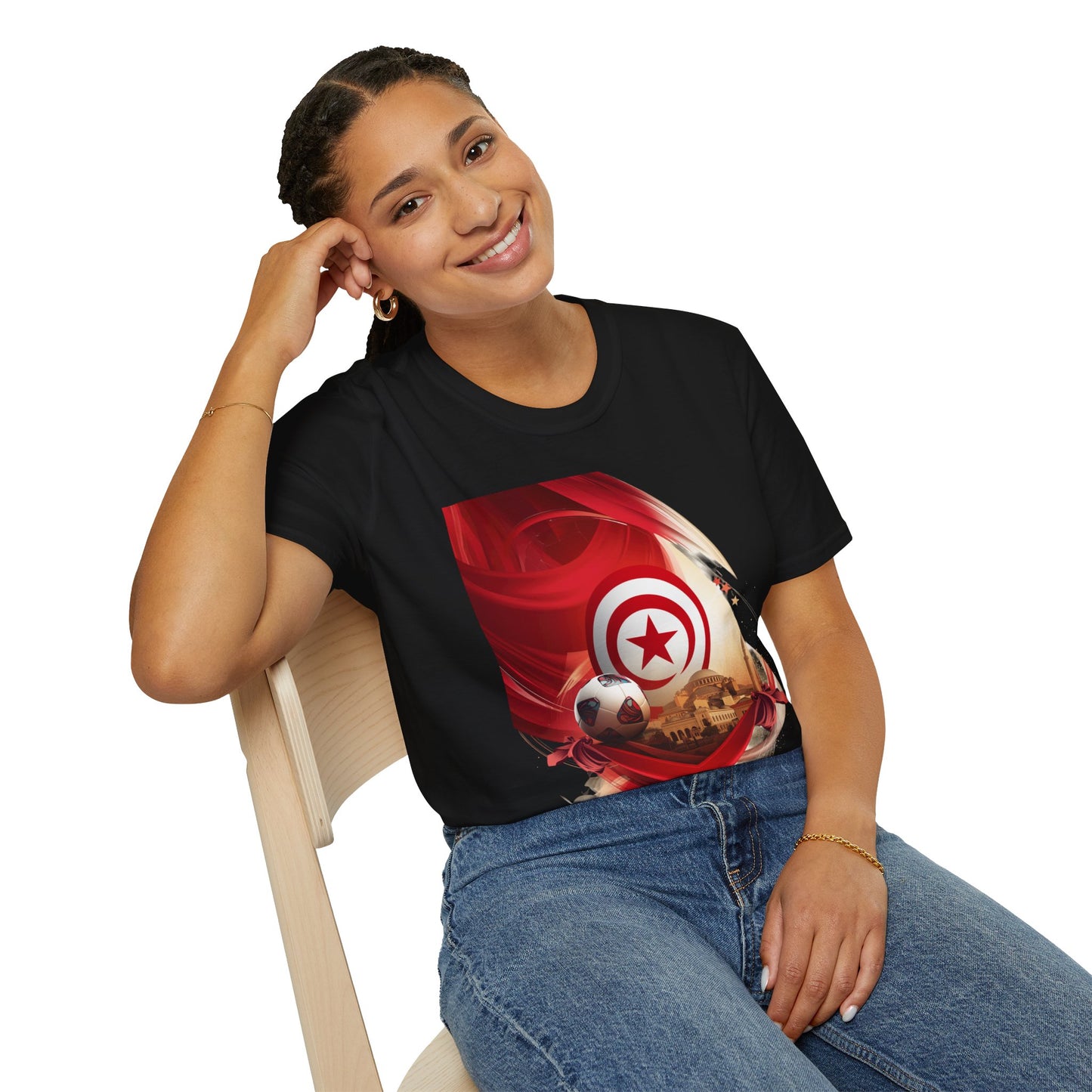 Tunisia Football Crest T-Shirt — Tunisian Soccer Fan Tee