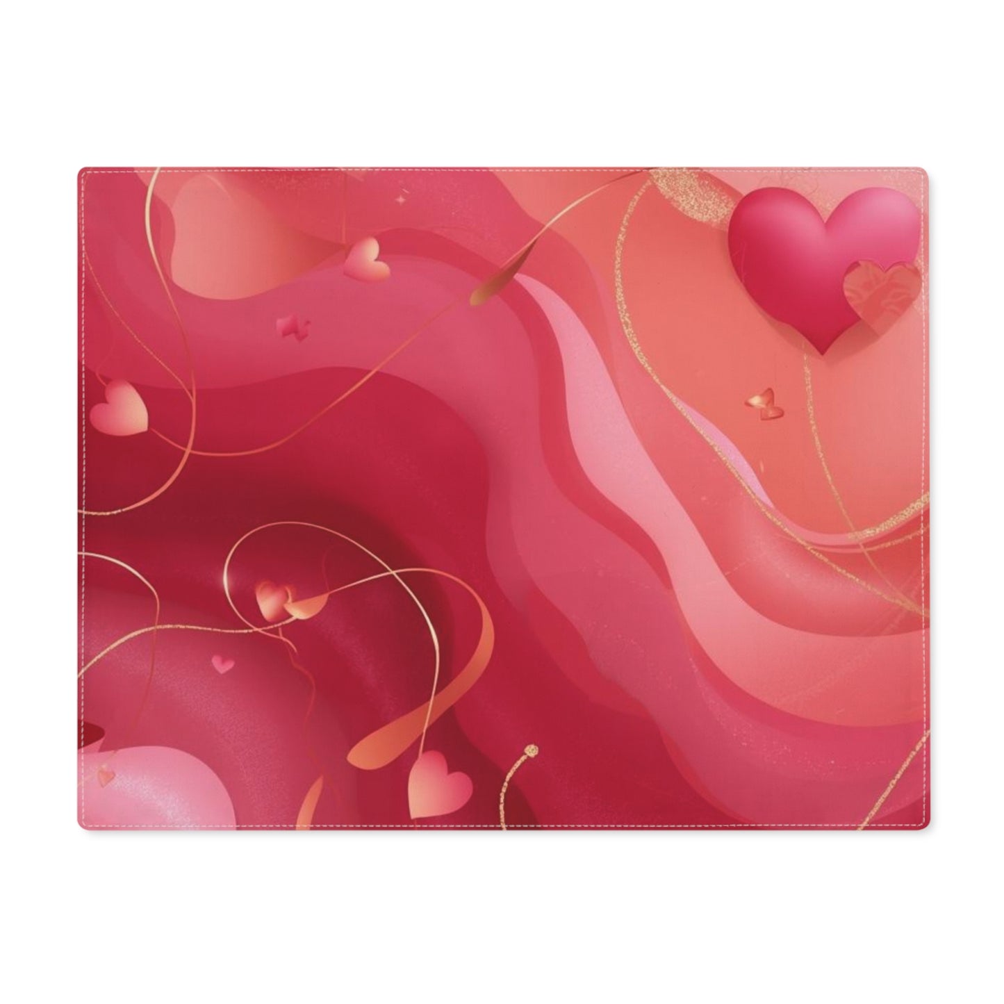 Heart Swirl Placemat — Romantic Valentine’s Day Table Decor