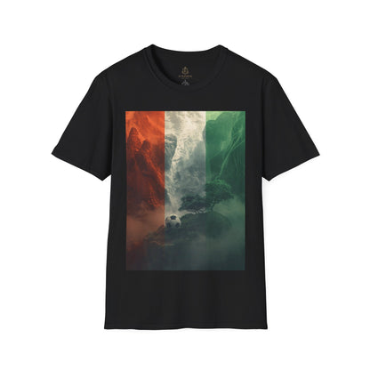 Ivory Coast Football Mountain Graphic T-Shirt Côte d’Ivoire Soccer Tee