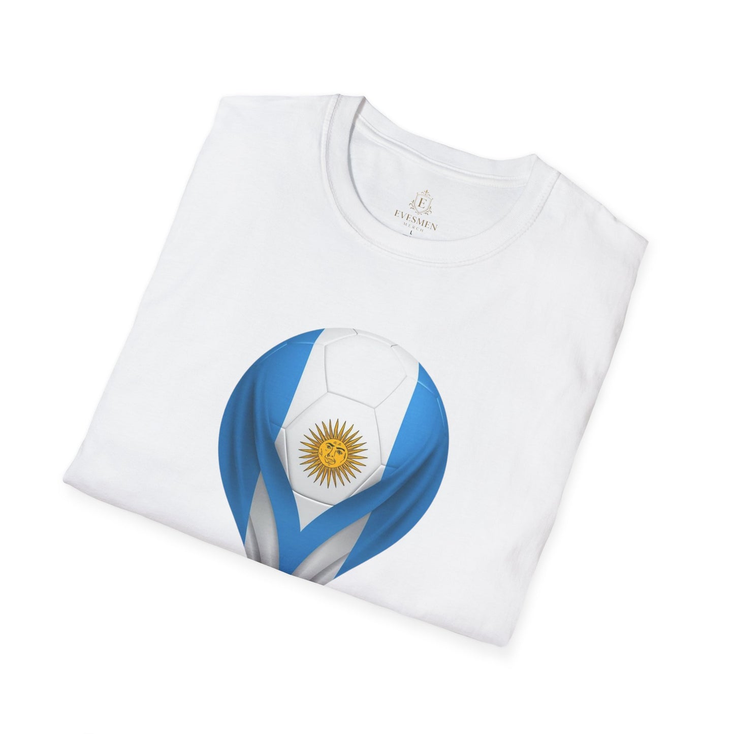 Argentina Football Flag Droplet T-Shirt – Argentine Soccer Fan Tee