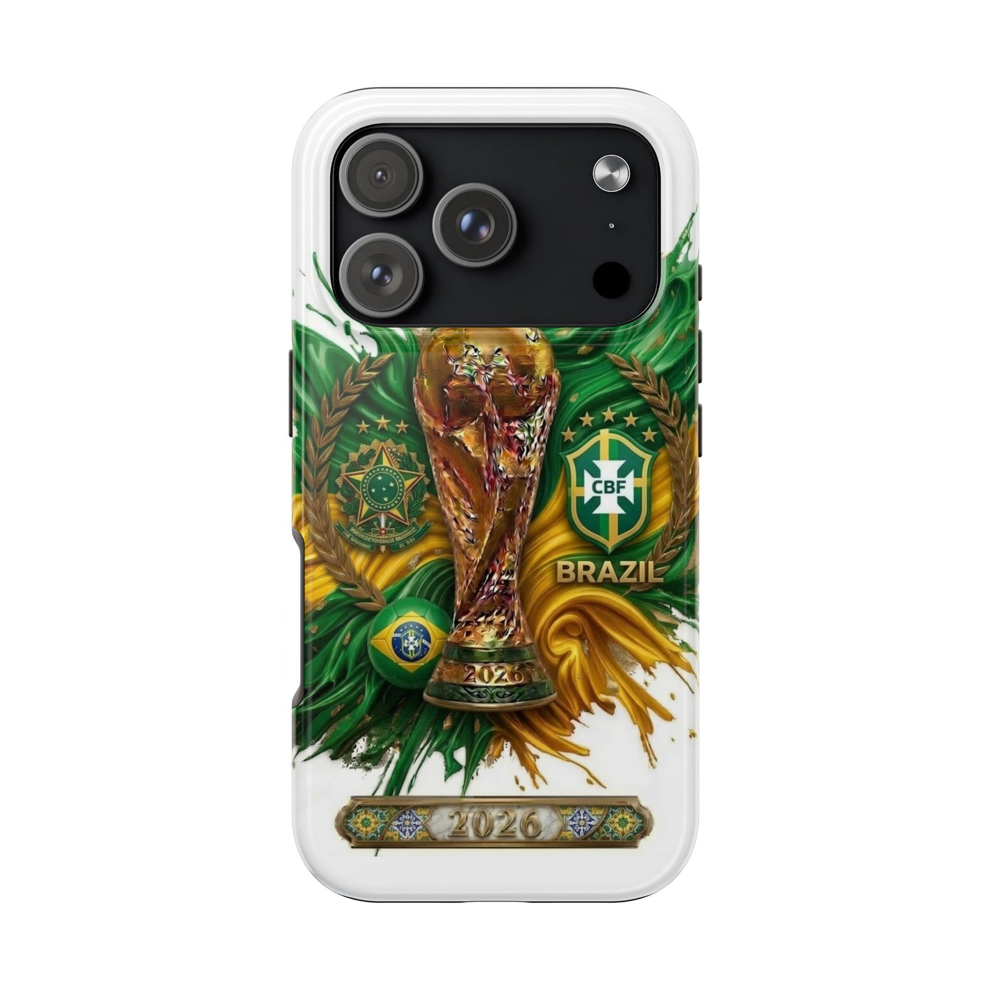 Brazil 2026 Soccer Tough Phone Case — Protective Fan Cover
