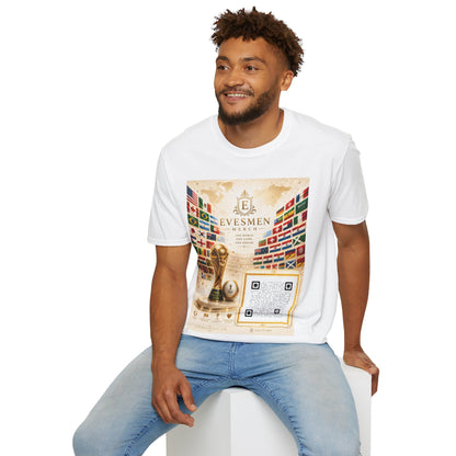 Global Football Flags Graphic Tee 2026 Soccer World Championship Commemorative T-Shirt