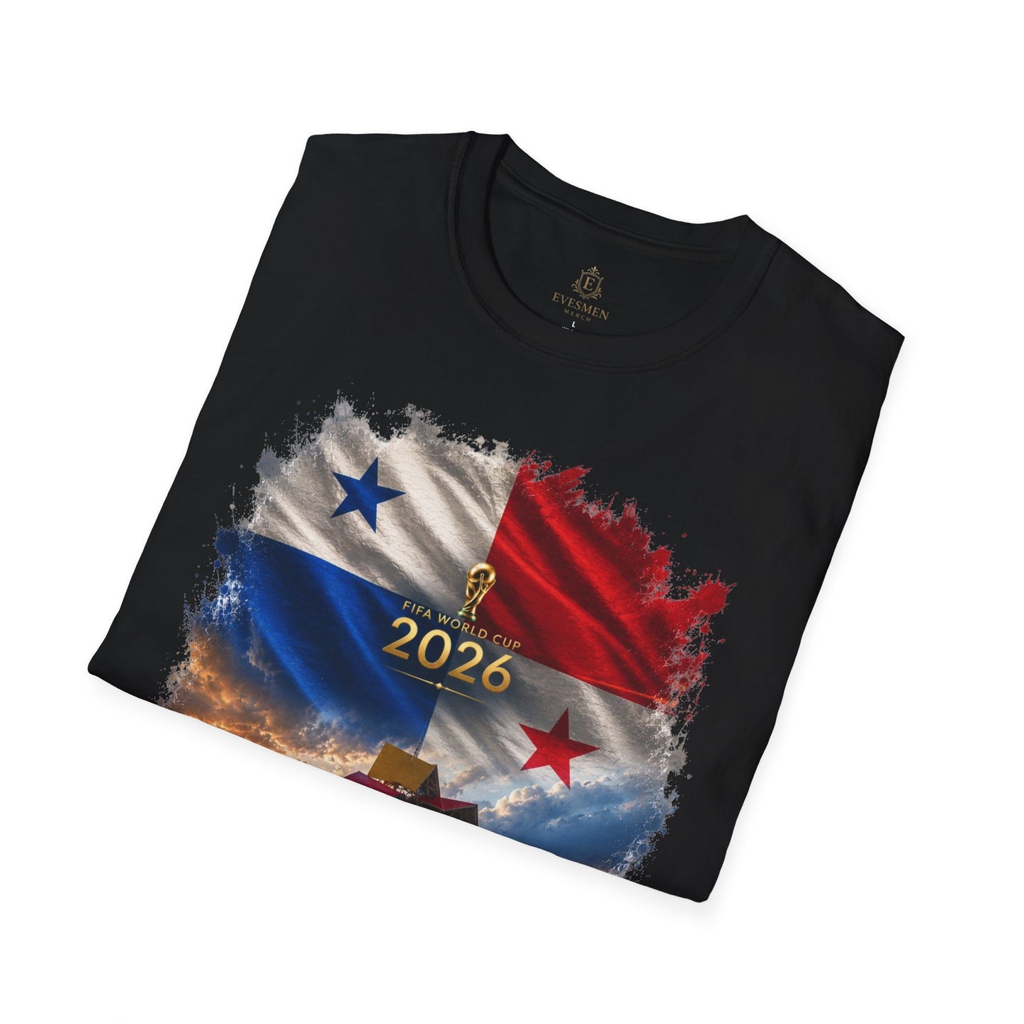 Panama Football Flag Biomuseo Graphic T-Shirt Cinematic Los Canaleros Soccer Tee