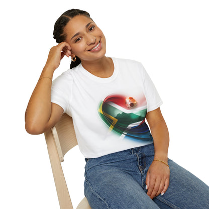 South Africa Football Flag Table Mountain T-Shirt Bafana Bafana Soccer Graphic Tee