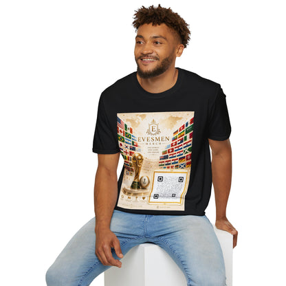 Global Football Flags Graphic Tee 2026 Soccer World Championship Commemorative T-Shirt