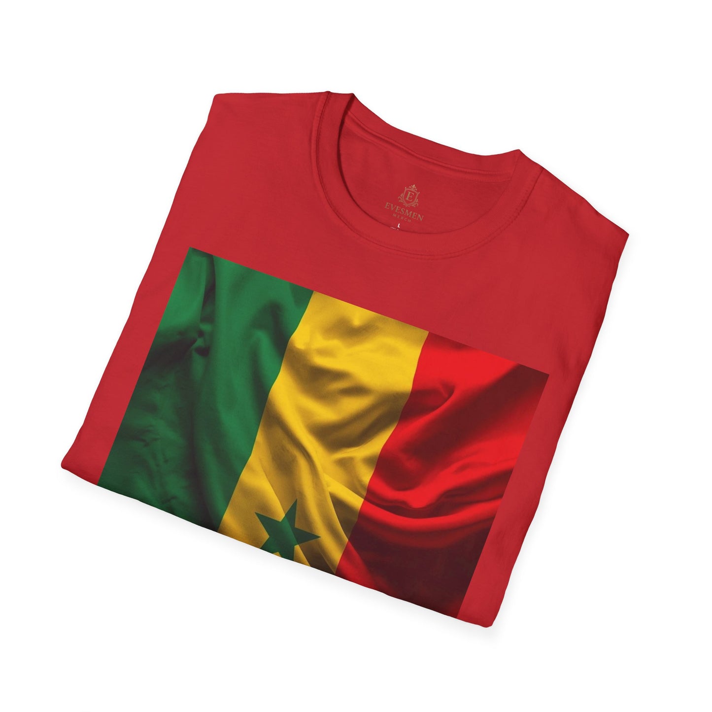 Senegal Flag Soccer T-Shirt – Football Fan Jersey with Green Yellow Red Design