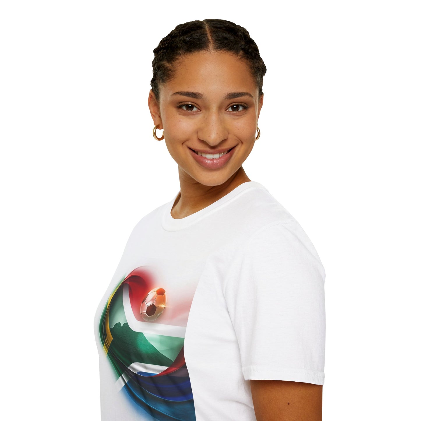 South Africa Football Flag Table Mountain T-Shirt Bafana Bafana Soccer Graphic Tee