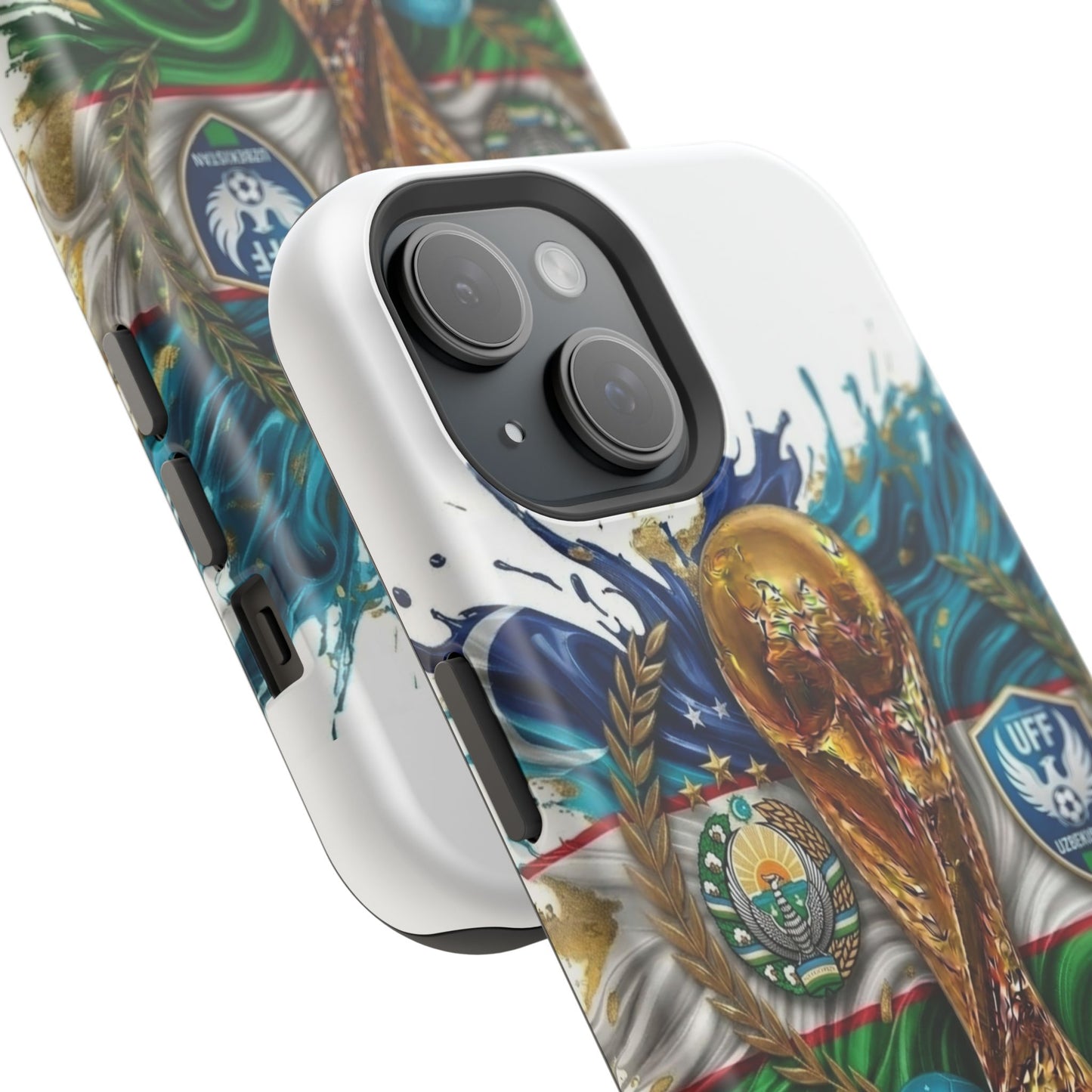 Uzbekistan 2026 Soccer Impact-Resistant Protective Phone Case