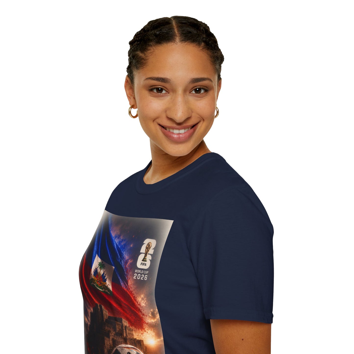 Haiti Football Flag T‑Shirt — 2026 Soccer Tribute Fan Tee