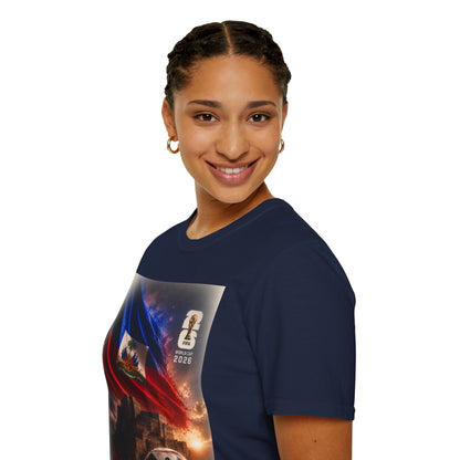 Haiti Football Flag T‑Shirt — 2026 Soccer Tribute Fan Tee