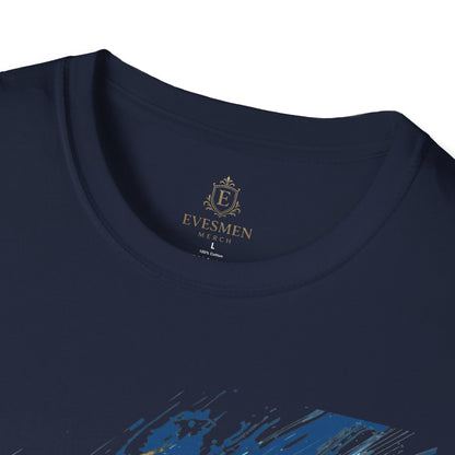 Uruguay Skyline Football T-Shirt — Abstract Football Design Tee