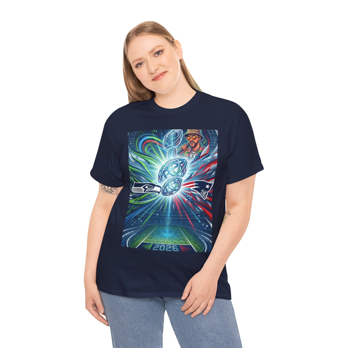 Legendary Championship Matchup Art T-Shirt Football Big Game Poster Tee