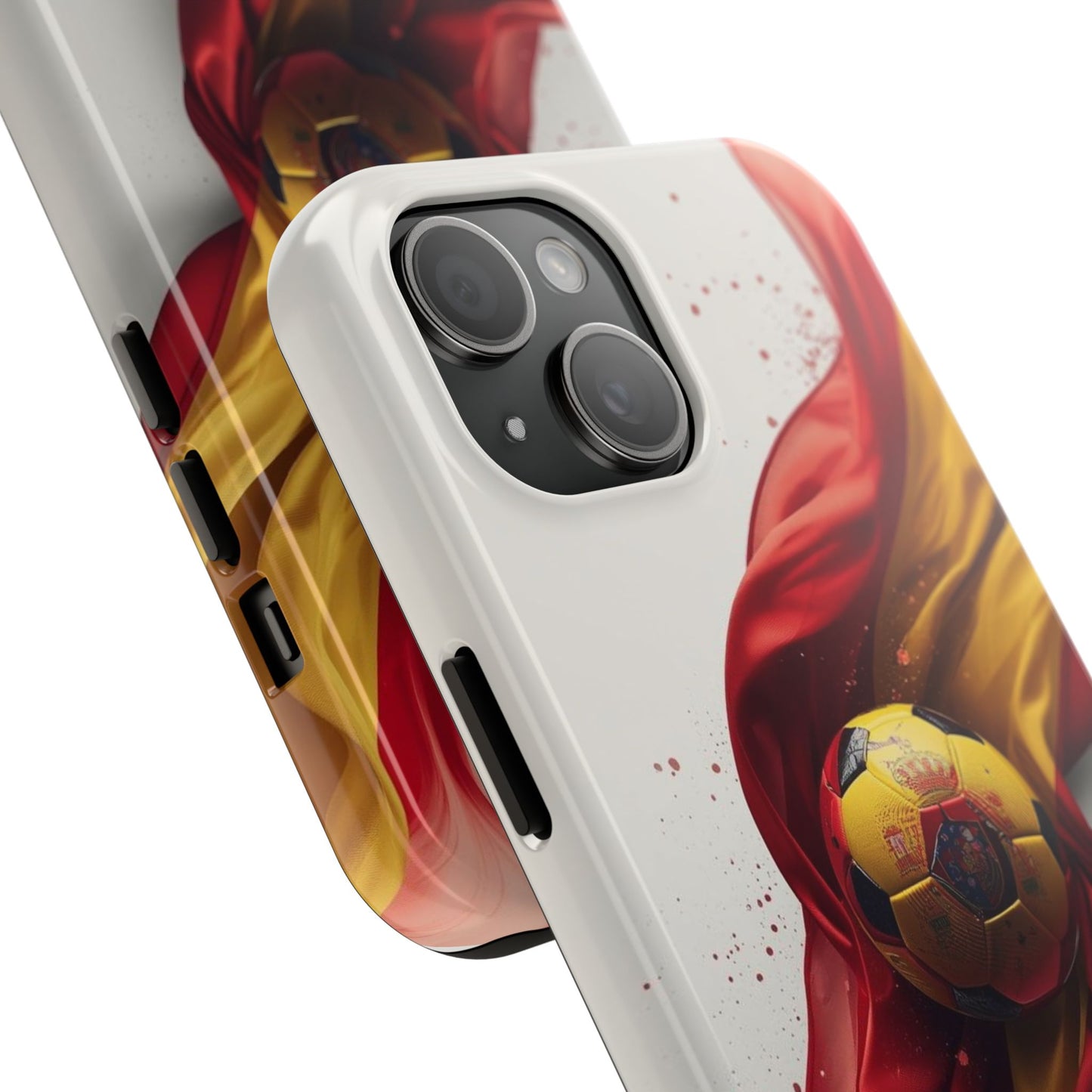 Spanish Flag Soccer Tough Phone Case — Football Fan Protective Cover