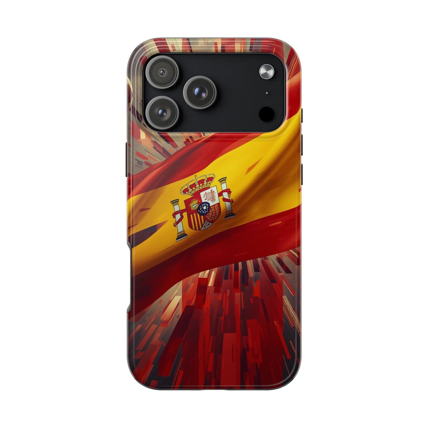 Spanish Flag Tough Phone Case — Shockproof Protective Case with Spain Crest
