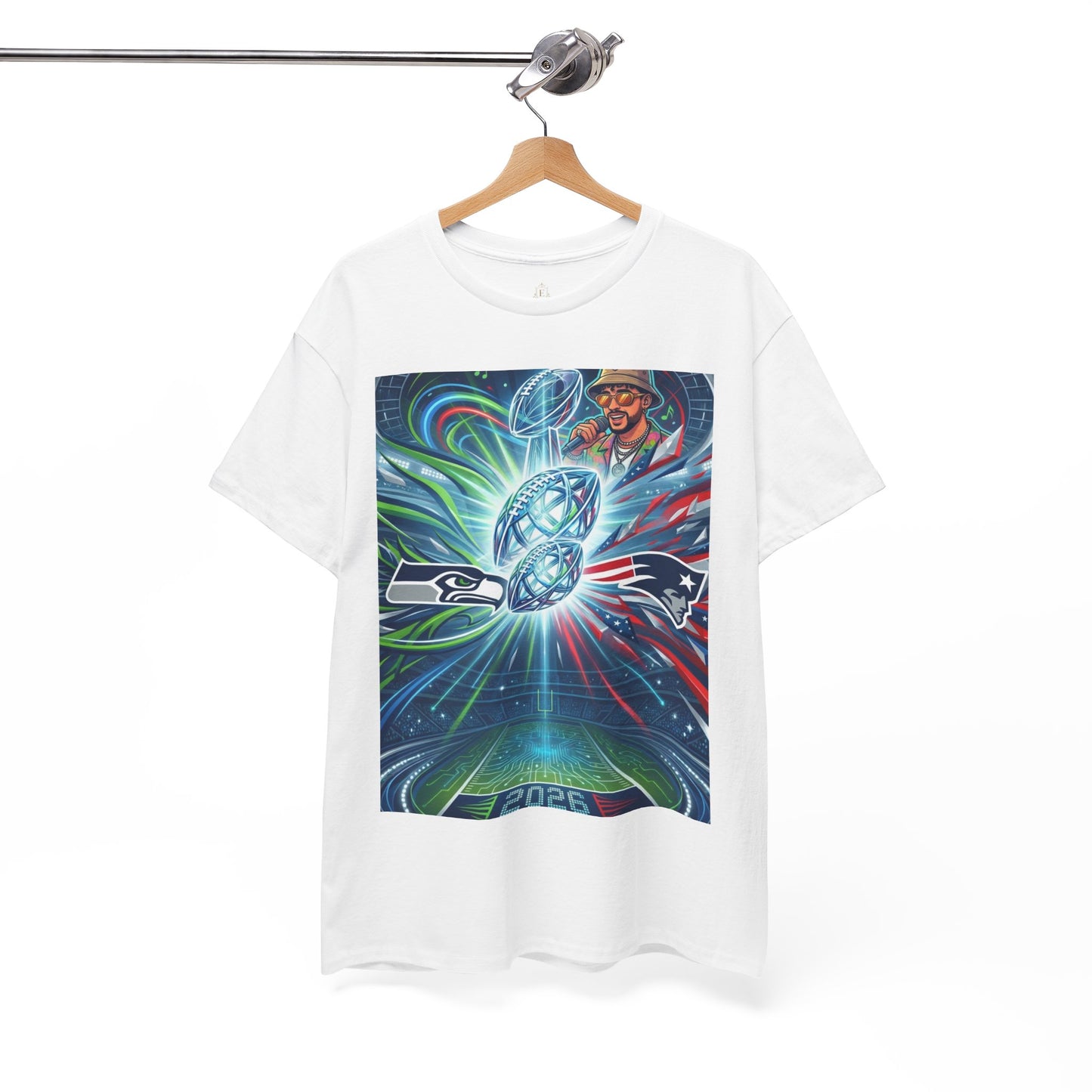 Legendary Championship Matchup Art T-Shirt Football Big Game Poster Tee