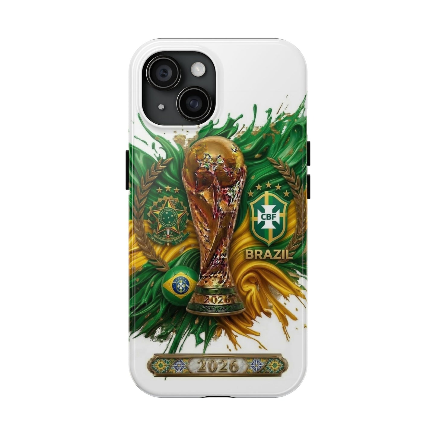 Brazil 2026 Soccer Tough Phone Case — Protective Fan Cover