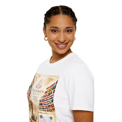 Global Football Flags Graphic Tee 2026 Soccer World Championship Commemorative T-Shirt