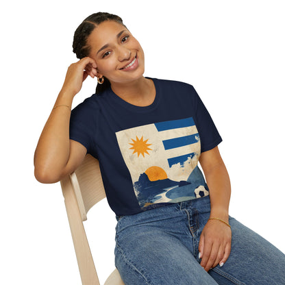 Punta del Este Vintage Uruguay Soccer Poster T-Shirt Fan Tee
