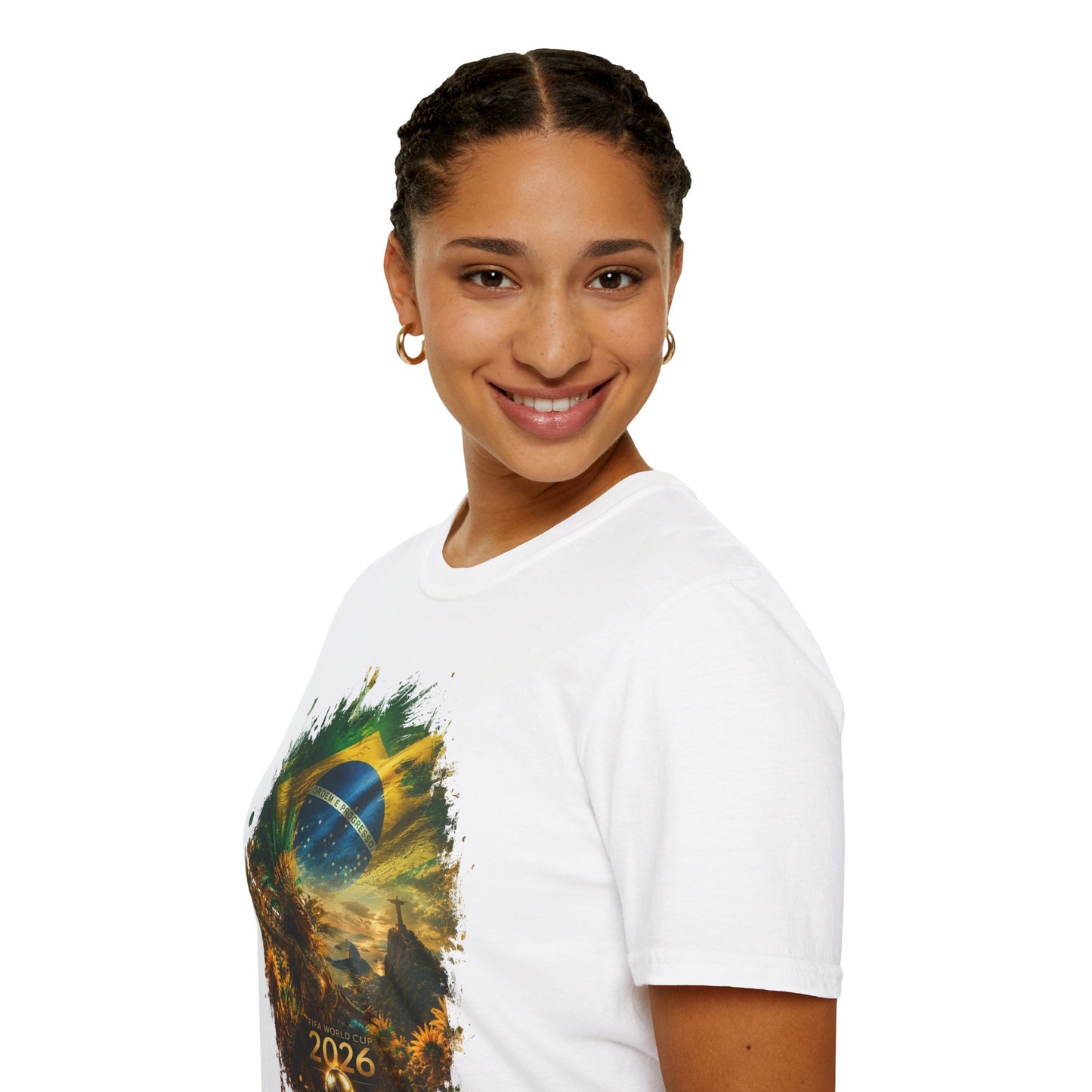 Brazil Football Carnival Flag T-Shirt Seleção Soccer Streetwear Tee