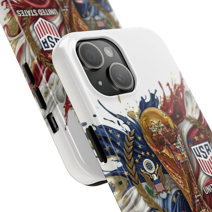 USA Soccer 2026 Tough Phone Protective Case — American Flag Design