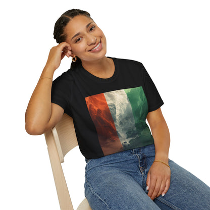 Ivory Coast Football Mountain Graphic T-Shirt Côte d’Ivoire Soccer Tee