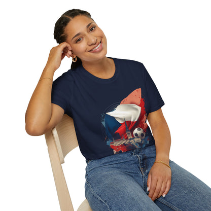 Czech Republic Flag Soccer T-Shirt – Football Fan Tee
