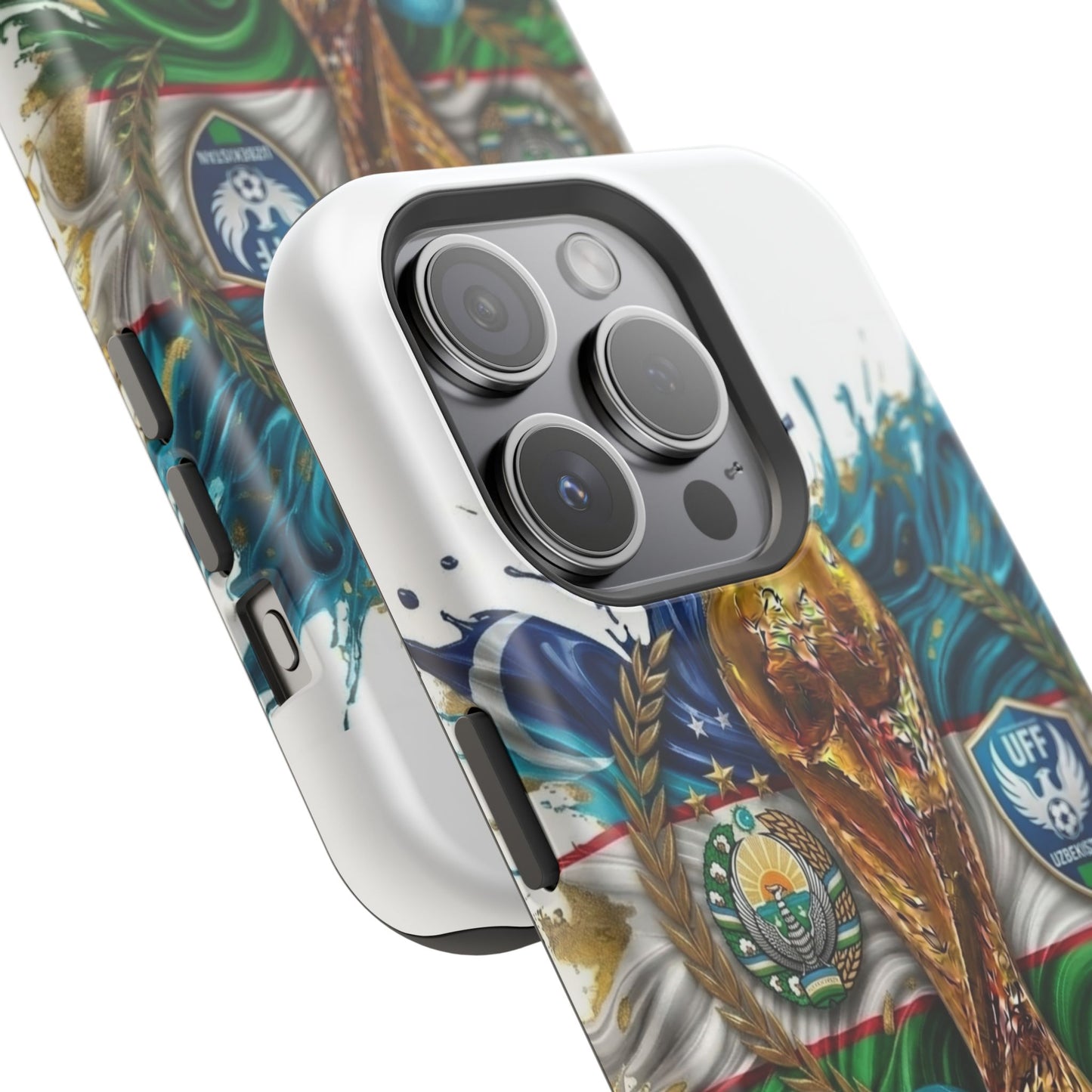 Uzbekistan 2026 Soccer Impact-Resistant Protective Phone Case